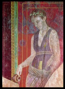 Attendant Pouring Liquid from a Jug (detail)